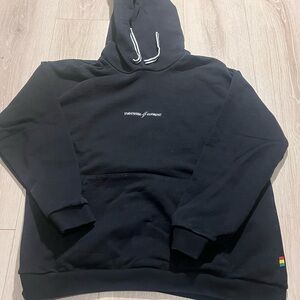 Element Black Hoodie with White and Rainbow Accents
